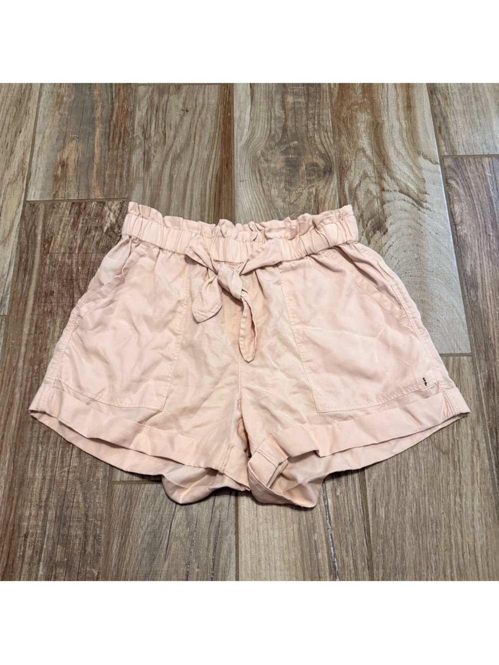 Aerie Light Pink Paper Bag Shorts